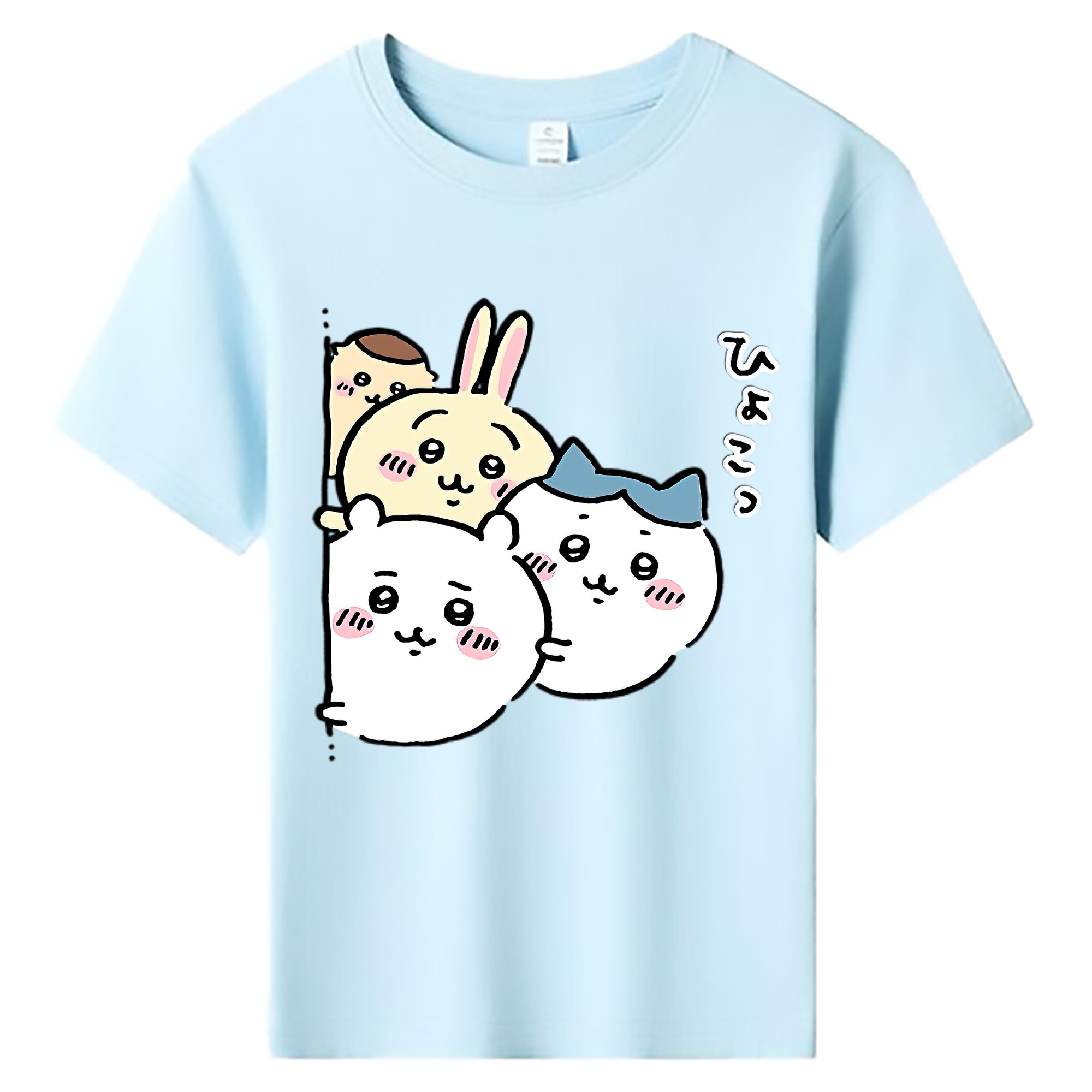 （画像用） ちいかわ ちいかわ Chii-kawa chiikawa 綿100％キッズTシャツ（フロントプリント）